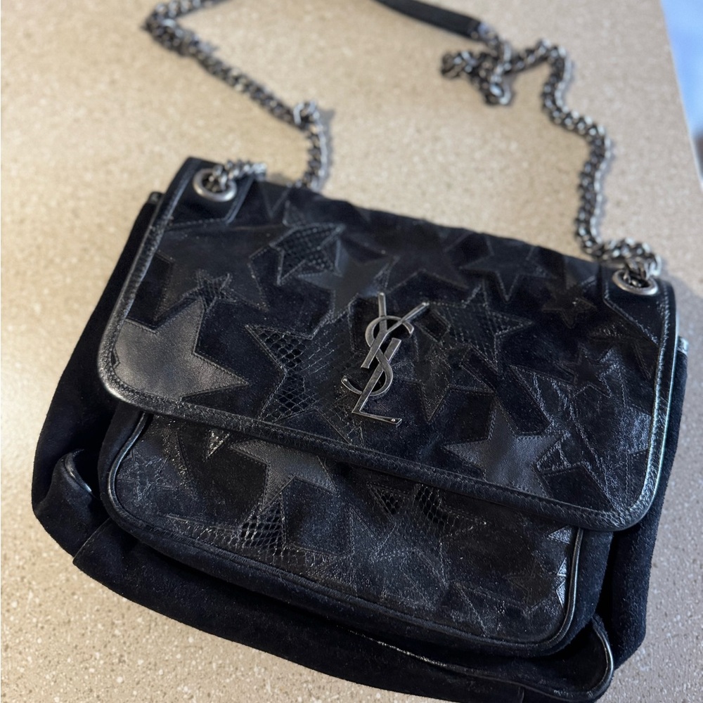 Yves Saint Laurent Black Star Shoulder Bag